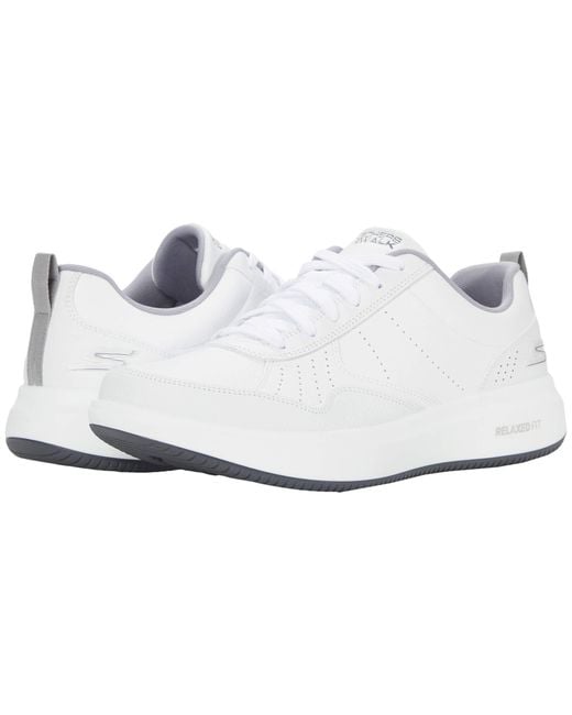 Skechers Go Walk Steady in White for Men | Lyst