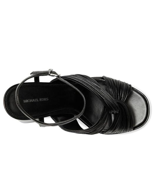 Michael Kors Black Alessia Platform Sandal