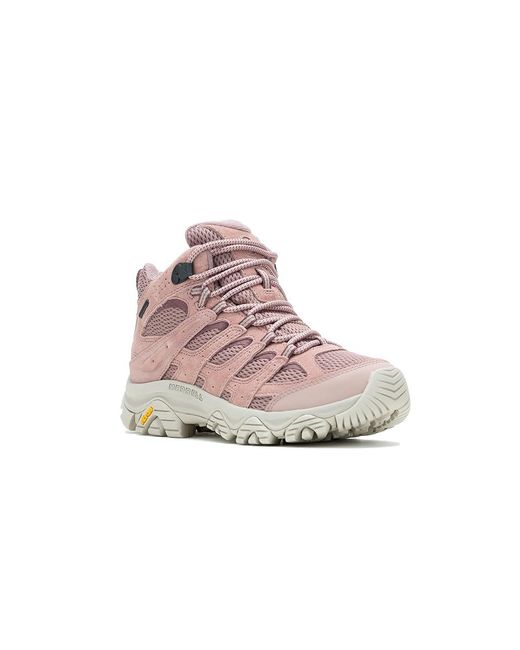 Merrell Black Moab 3 Mid Wp (Adobe Rose) Climbing Shoes