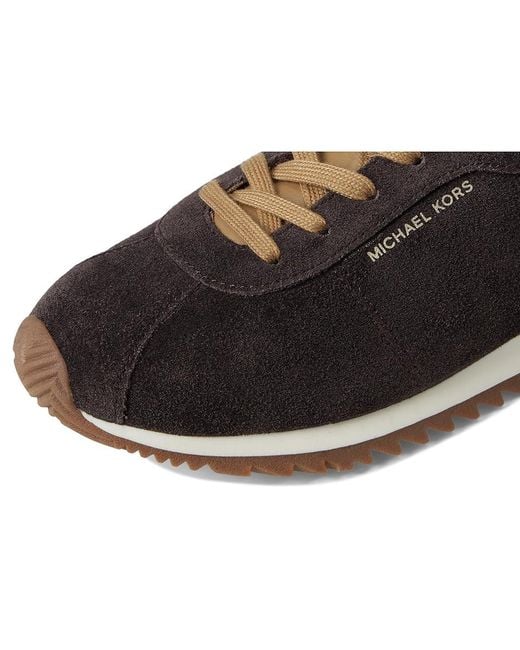MICHAEL Michael Kors Black Rhodes Trainer Shoes, Leather