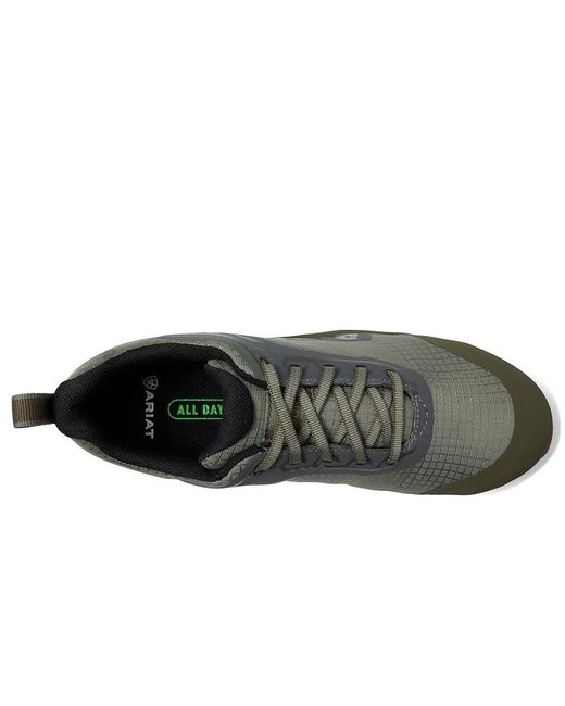 Ariat Green Outpace Composite Toe Safety Shoe (Willow) Shoes