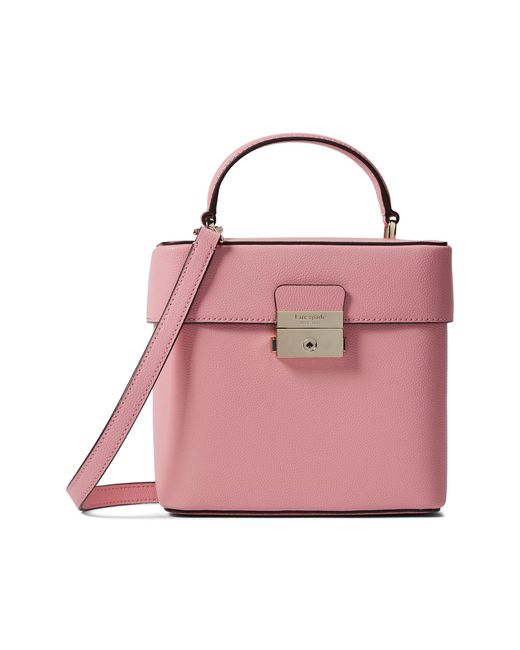 Kate Spade Voyage Small Grain Textured Leather Small Top-handle in Pink ...