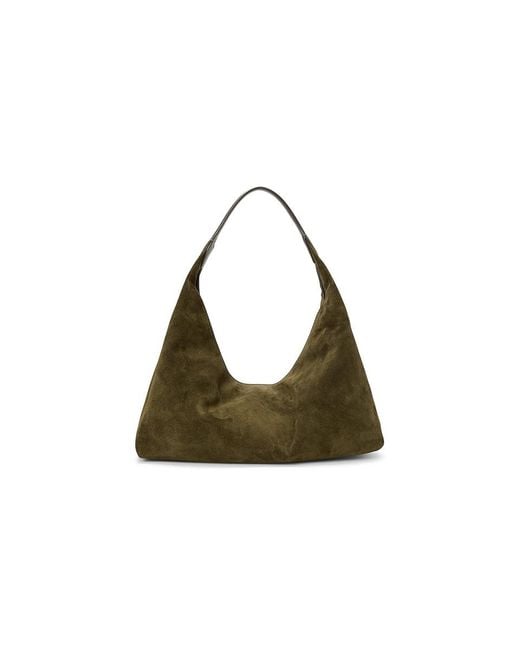 Madewell Black Suede Slouchy Shoulder Bag Shoulder Handbags, Leather/Suede