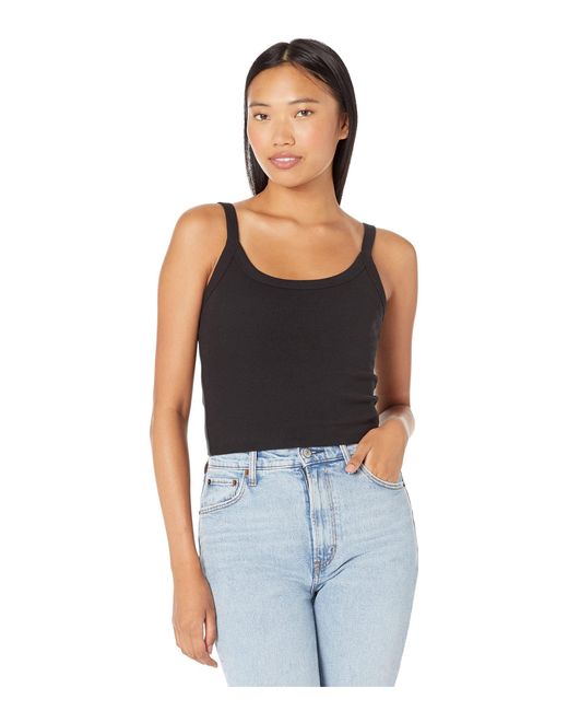 Abercrombie & Fitch Cotton 90s Rib Tank in Black | Lyst