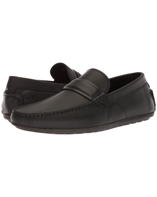 BOSS by HUGO BOSS Dandy Moccasin By Hugo (black Leather) Men's Shoes for  Men | Lyst
