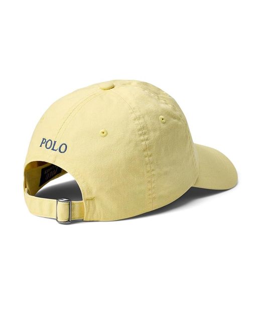 Polo Ralph Lauren Yellow Cotton Chino Ball Cap Caps for men