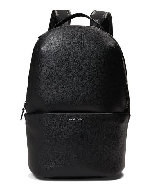 Cole Haan Leather Grand Series Triboro Backpack in Black for Men | Lyst