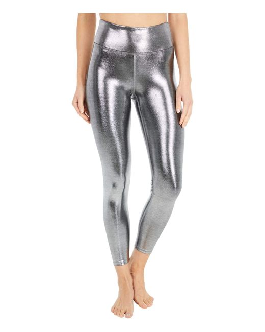 Heroine Sport Synthetic Marvel Leggings, Glitter Pattern in Silver (Metallic)  - Lyst