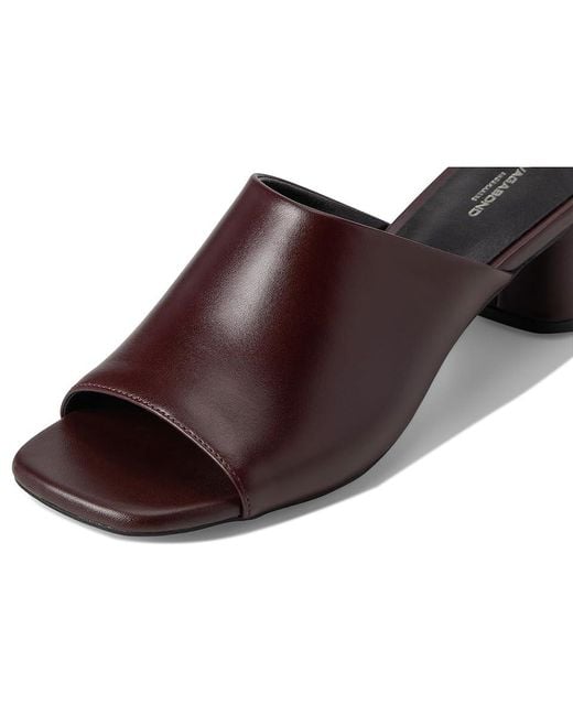 Vagabond Brown Piper Mule Sandals, Leather