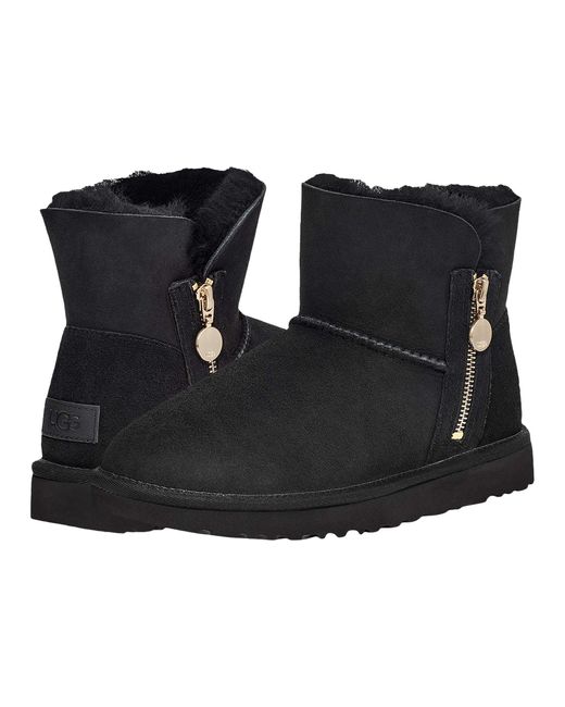 UGG Wool Bailey Zip Mini in Black - Lyst
