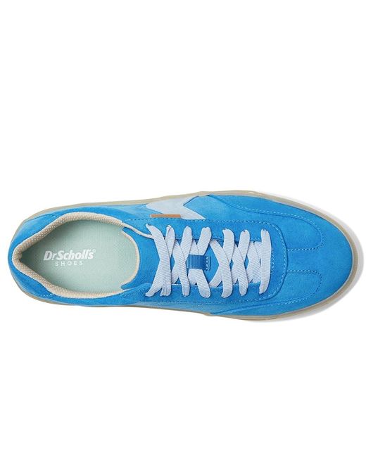 Dr. Scholls Blue Time Win Lace-Up Shoes, Canvas/Rubber