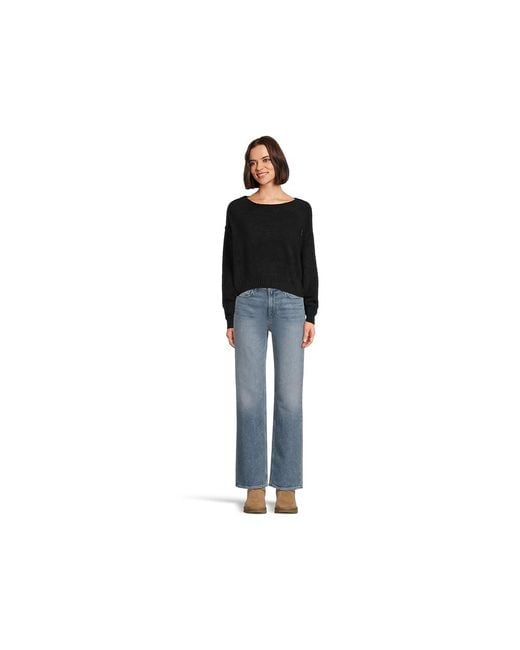 Ugg Black Novalie Slouchy Pullover Sweatshirt, Polyester