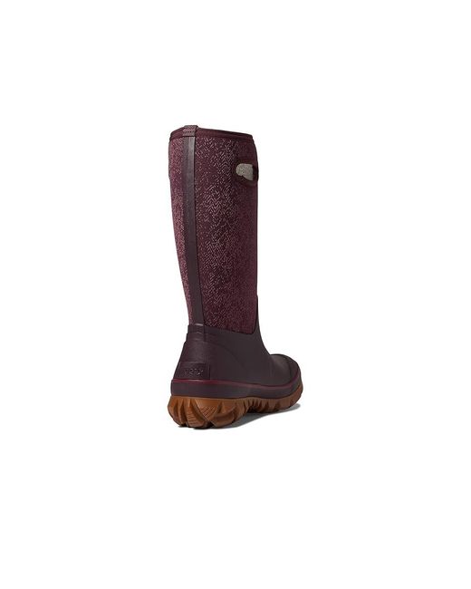Bogs Brown Whiteout Faded (Wine) Boots