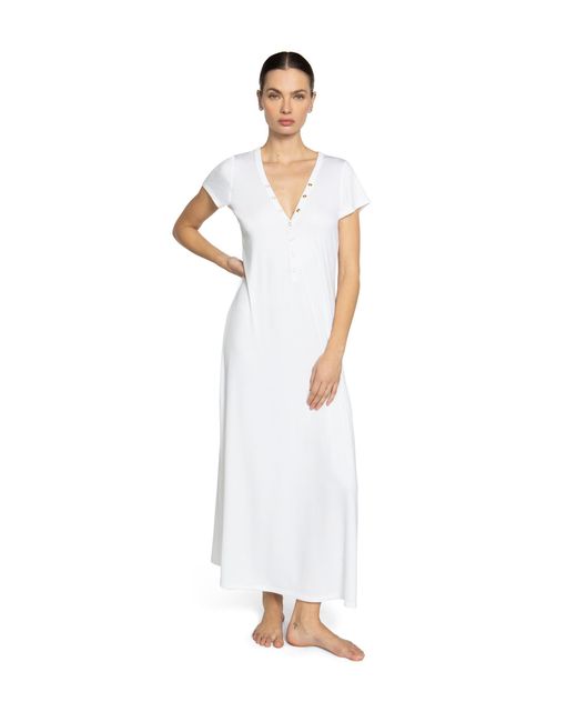 Robin Piccone White Amy Long T-shirt Dress