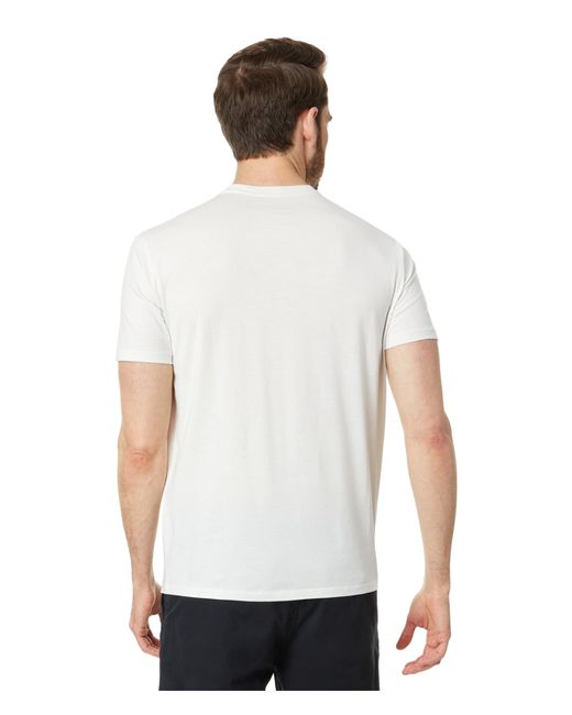 Armani Exchange White Regular Fit Pima Cotton Jersey Large Logo Tee for men