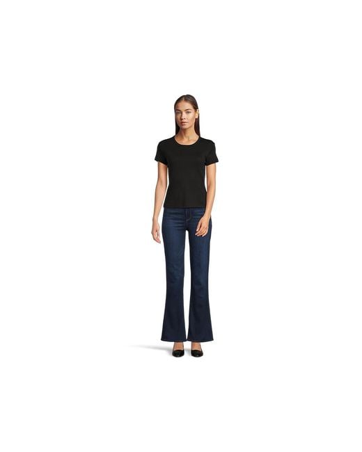PAIGE Black Hr Laurel Canyon 32 With Reversed Seamed Beltloops