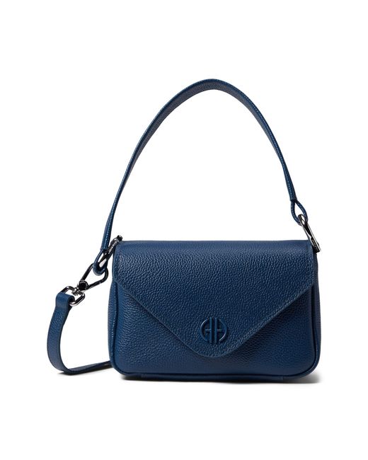Cole Haan Leather Zerogrand Mini Flap Bag in Blue | Lyst