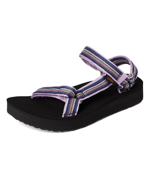 Teva Black Midform Universal Woven Sandals Lupine/ 11 B