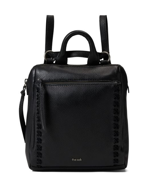 The Sak Loyola Leather Mini Convertible Backpack in Black Lyst