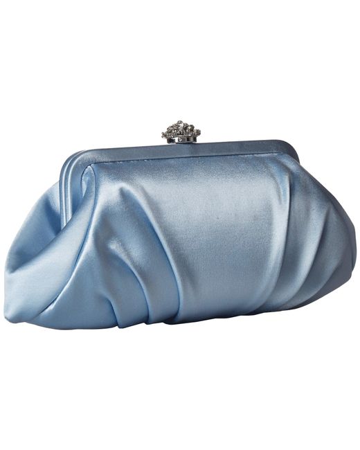 Badgley Mischka Gem Clutch (light Blue) Clutch Handbags | Lyst