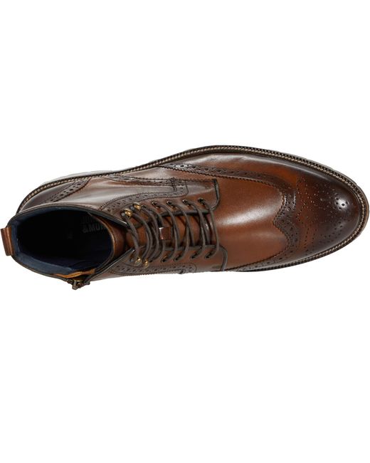 johnston & murphy cody wing tip zip boot