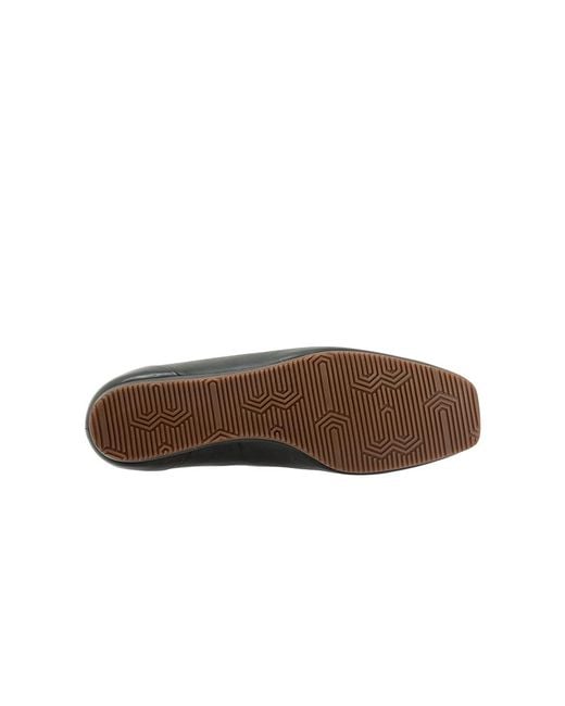 Softwalk® Black Vista Flat Shoes 7 M (B) Nubuck