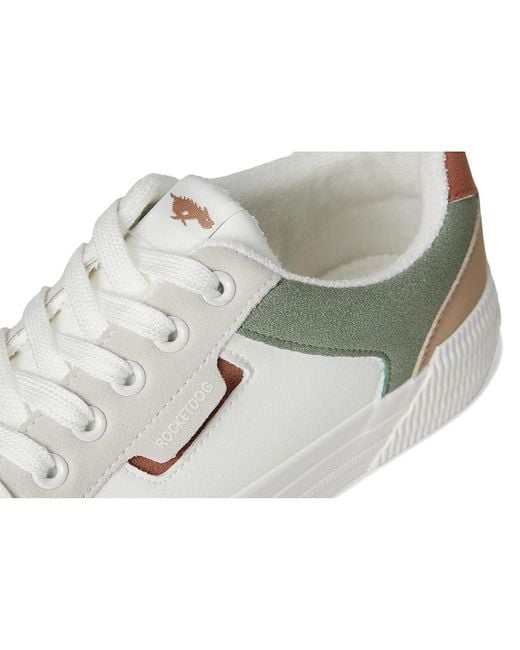 Rocket Dog White Cheery Blocked Shoes/ Faux Leather