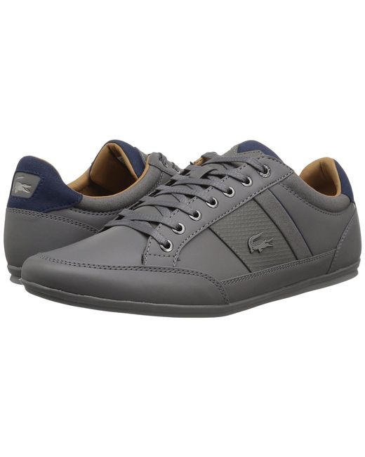 Lacoste Gray Chaymon 118 1 (dark Grey/navy) Men's Shoes for men