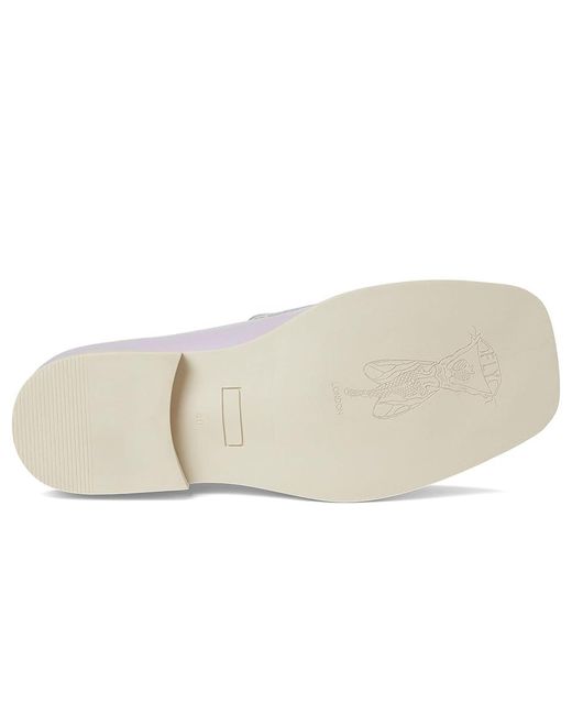 Fly London White Reif194Fly Flat Shoes, Leather