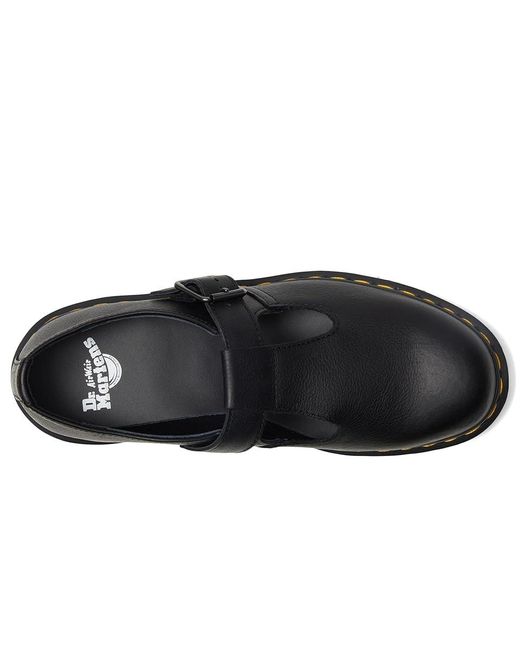 Dr. Martens Black Polley T Bar Shoes Flat Shoes Uk 3 (Us 4