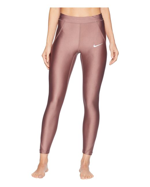 Nike Yoga Luxe 7/8 leggings in smokey mauve