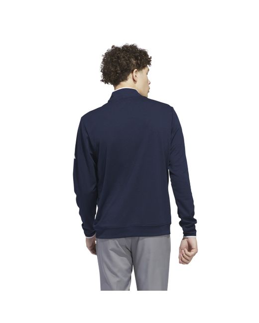 Adidas Originals Blue Core Lightweight 1/2 Zip Pullover for men