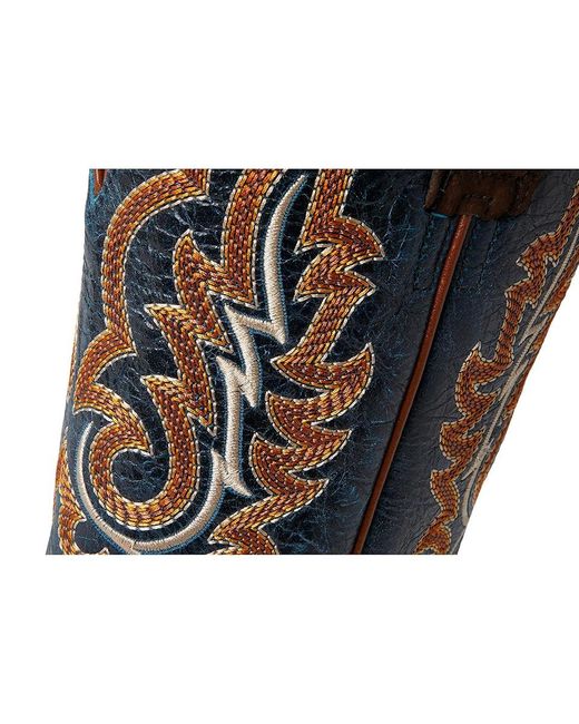 Ariat Black Futurity Relentless Bama Fury Cowboy Boots Chocolate Bison/Royal 9 D for men