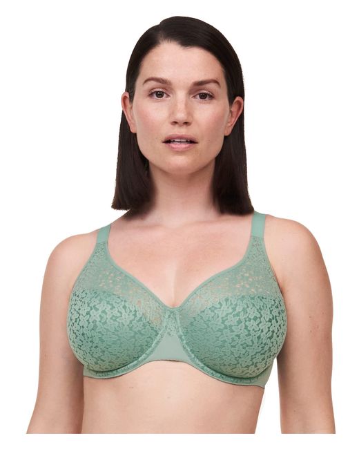 Chantelle Norah Full Coverage Unlined Molded Bra in Green | Lyst