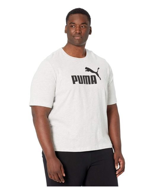 Download PUMA Cotton Big Tall Essential Heather Tee Clothing in ...