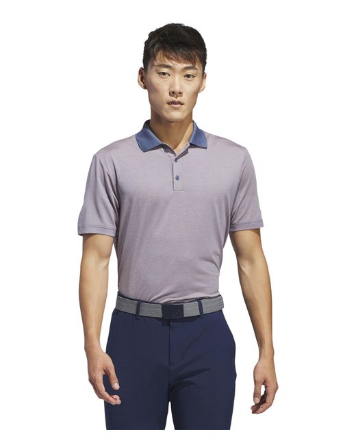 Adidas Originals Blue Ottoman Short Sleeve Polo for men