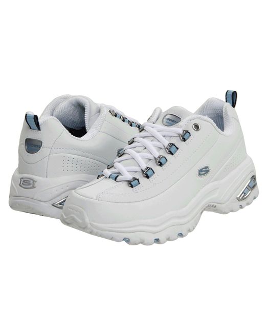 skechers white leather sneakers
