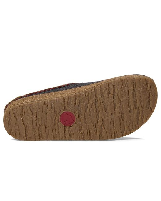 Haflinger Black Zig Zag Shoes, Textile