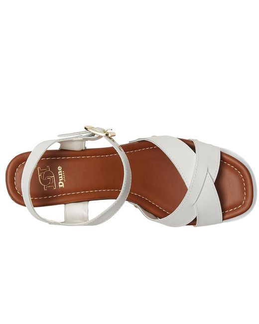Dune White Judies Wedge Shoes 40 (Us 10) B