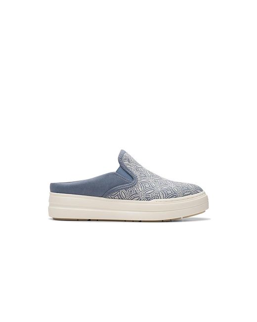 Clarks White Audreigh Cove ( Textile) Slippers