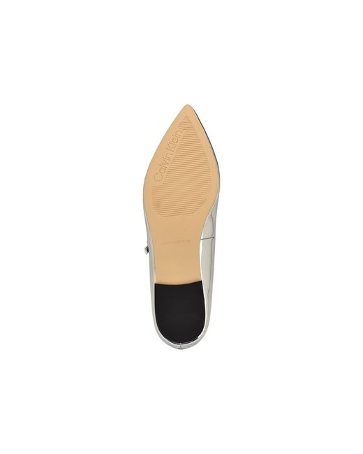 Calvin Klein Black Kamryn ( Patent) Flat Shoes