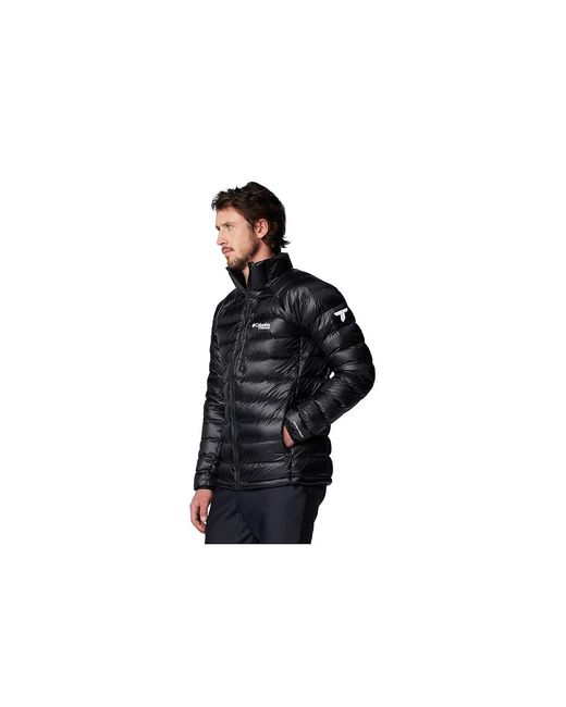 Columbia Black Arctic Crest Down Jacket Jacket, Nylon/Polyester for men