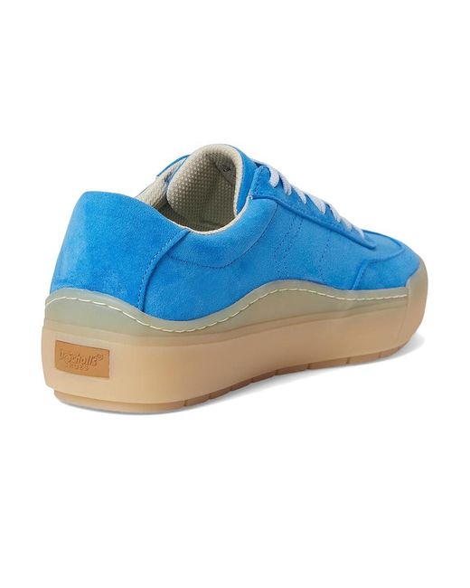 Dr. Scholls Blue Time Win Lace-Up Shoes, Canvas/Rubber