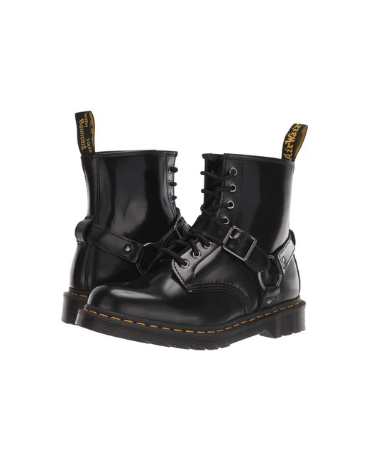Dr. Martens Leather 1460 Harness in Black Lyst