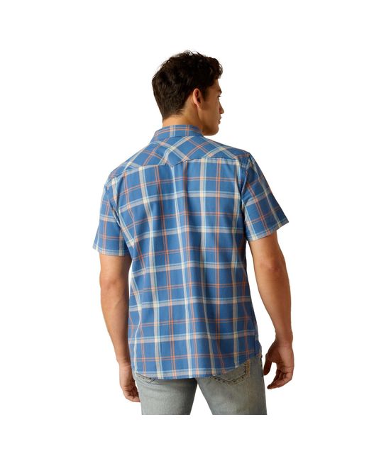Ariat Blue Hogany Retro Fit Shirt for men