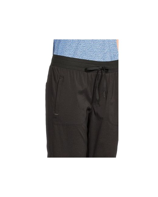 L.L. Bean Black Vista Camp Slim Leg Pants Jumpsuit & Rompers One Piece, Denim/Nylon/Spandex