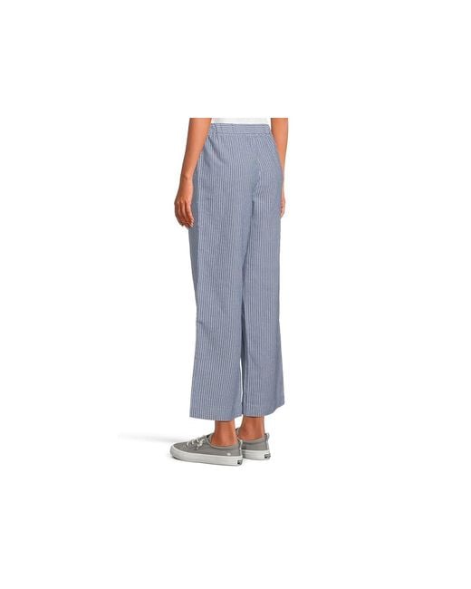 Mod-o-doc Black Cropped Wide Leg Pants Casual Pants, Cotton/Polyester