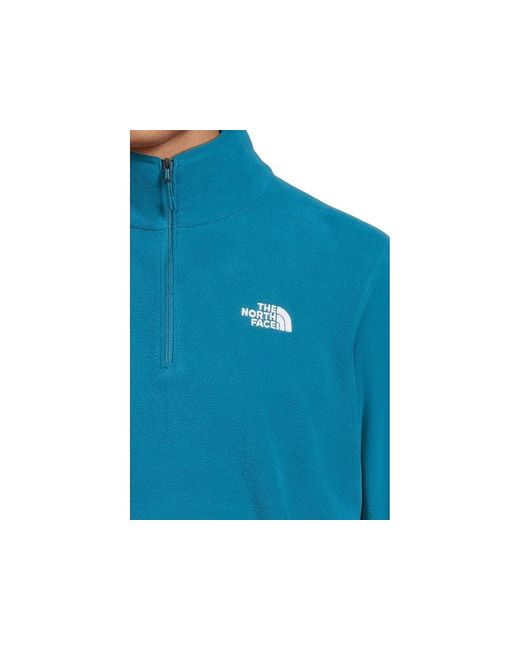 The North Face Blue Glacier Fleece 1/4 Zip Jacket Jacket, Polyester for men