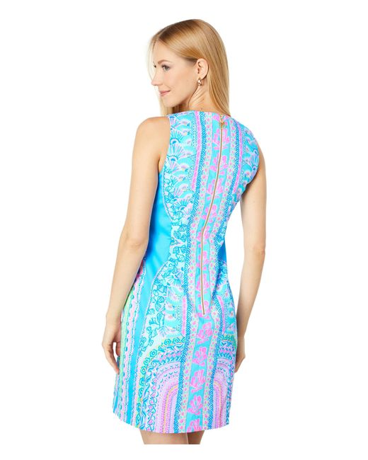 Lilly Pulitzer Mila Stretch Shift in Black | Lyst