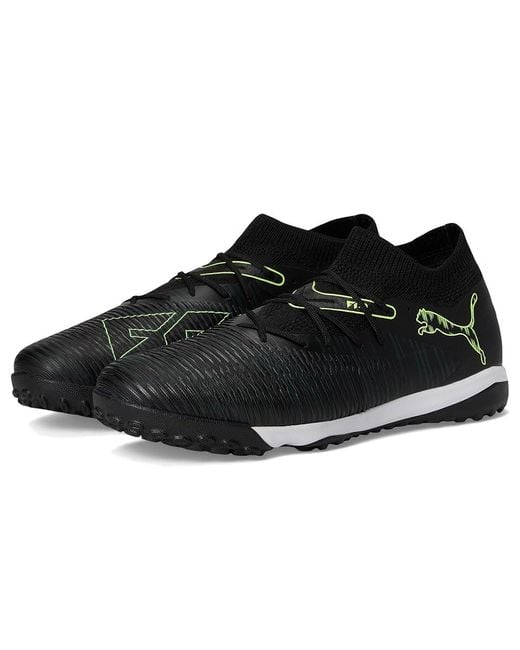PUMA Black Future 8 Match Turf Trainer Soccer Cleats Soccer Shoes/Fizzy Light/ Terrain 10 D for men
